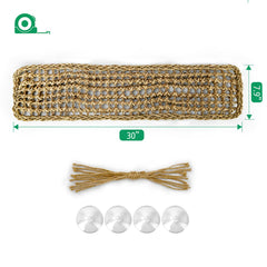 MCLANZOO gros plan tissage en fibres d'algue pour confort naturel