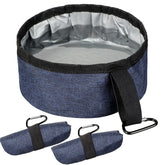 Meanplan gamelle pliable face bleue foncée montrant design et praticité