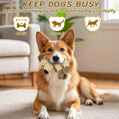 MeetYooo chien jouant avec la peluche stimulant activité et intérêt