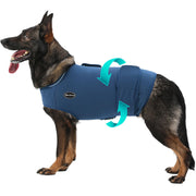 Meifsou veste face pleine montrant coupe protectrice pour apaiser chien