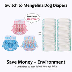 Mengelina couche portée sur chienne XS, confort et couverture adaptée