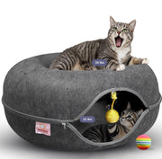 Meow Mates vue avant du Peekaboo offrant cachette et confort