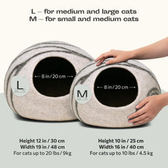 MEOWFIA gros plan intérieur montrant la laine douce pour le confort