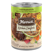 Merrick boîte avant montrant recette et attractivité pour le chien