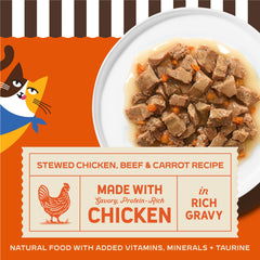Merrick gros plan des morceaux dans la sauce offrant une texture attractive