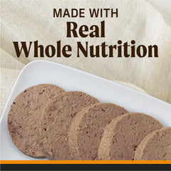 Merrick gros plan de la pâtée montrant la texture humide nutritive