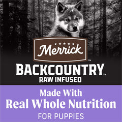 Merrick gros plan croquettes montrant texture et bénéfice appétence