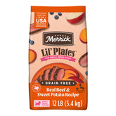 Merrick pack avant affichant recette bœuf et patate douce, confiance et qualité