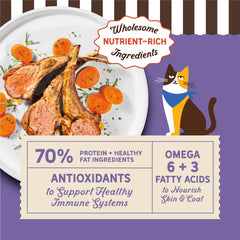 Merrick gros plan des croquettes, texture appétissante et nutritive