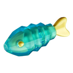 MewaJump vue avant du jouet poisson montrant la forme résistante