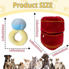 Mewcho bague gros plan peluche douce pour mastication sûre