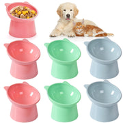 Mezchi présentation avant du lot de 6 bols, pratique pour plusieurs chats