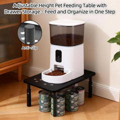 Midollarle rangement base ouverte pour croquettes et accessoires organisés
