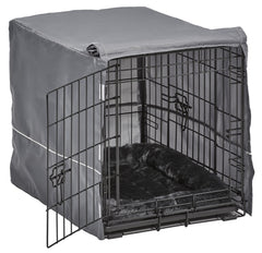 MidWest Homes for Pets lit placé dans la cage offrant confort immédiat