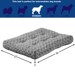 MidWest QuietTime Deluxe détail du fond antidérapant, stabilité sur parquet et carrelage