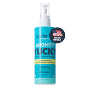 Mighty Paw flacon 8 oz montrant emballage et praticité pour la maison
