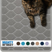 MIGHTY MONKEY vue avant du tapis protégeant le sol et retenant la litière