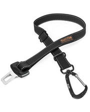 Mighty Paw face avant du produit montrant la ceinture et emballage, sécurité renforcée