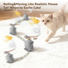 Migipaws MigiMouse gros plan sur queue maillee offrant mouvement réaliste