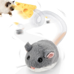 Migipaws MigiMouse vue face montrant finition peluche et yeux brillants