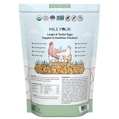Mile Four gros plan grains entiers, met en valeur qualité et texture