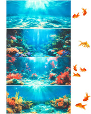 Mindsoft face avant du fond d'aquarium montrant couleurs vives et profondeur