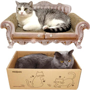 miwoowim canapé griffoir face avant présentant design royal et protection meuble