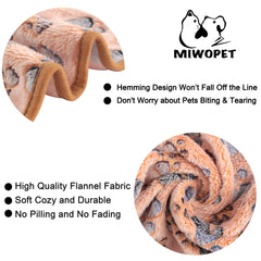 MIWOPET gros plan sur la texture polaire, douceur confortable pour l'animal