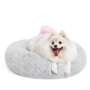 mixjoy lit donut face avant gris montrant confort moelleux
