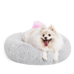 mixjoy lit donut face avant gris montrant confort moelleux