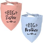 Mixrowa bandana ensemble face avant montrant design Big Sister Big Brother et visibilité immédiate