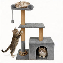 Moggytoge vue avant de l'arbre à chat montrant stabilité et design moderne