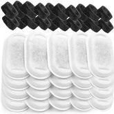 Monsin emballage du pack de 20 filtres et 20 éponges montrant contenu et étiquettes