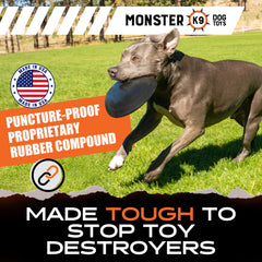 Monster K9 Aero Disc gros plan sur caoutchouc Vulcron résistant