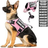 MOOGROU harnais de face rose XL montrant ajustements et clips pour sécurité
