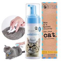 Mooncat mousse gros plan illustrant texture légère pour nettoyage efficace