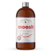 Fieldworks MOOSH packaging avant montrant flacon et capuchon doseur, pratique