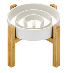MOPANG gamelle face avant blanche montrant design lent et stable