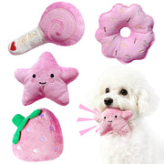MOSYZEO pack avant emballage montrant le lot de quatre peluches attrayantes