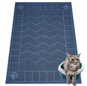 Motsamla vue de face du tapis capturant la litière et protégeant le sol