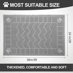 motsamla tapis comparaison taille 35x24 pouces utile pour bacs larges