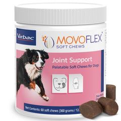 MOVOFLEX emballage 60ct Virbac montrant dosage quotidien et informations