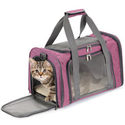 mr. pen vue avant du sac rose montrant fermeture et forme protectrice
