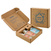 Mrs. MEYER'S coffret face avant montrant soins et parfums, design pratique