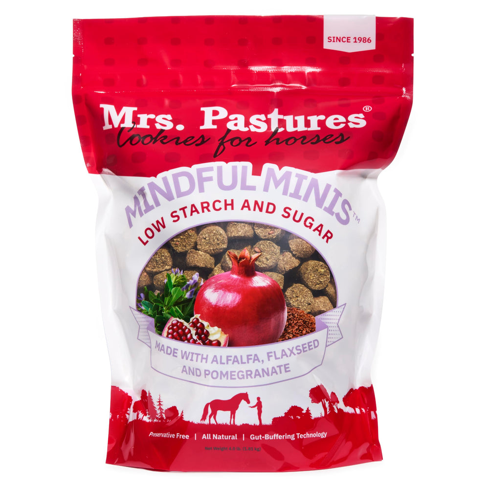 Mrs. Pastures emballage avant montrant le sac et bénéfice praticité