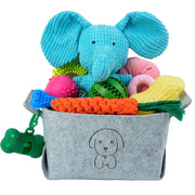 MRSOHRET face avant du coffret montrant l’ensemble des 20 jouets, facilite le choix