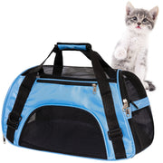 MuchL sac face avant bleu montrant fermeture et solidité pour transport sûr