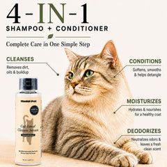 Muddi Pet texture du shampooing concentré en gros plan, dilution facile