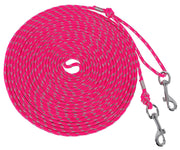 muiyrtuy laisse 50FT face avant montrant longueur et couleur hotpink pour visibilité