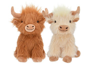 Multipet Highland Cow face avant montrant design réaliste et visage engageant pour jeu